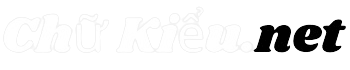 chữ kiểu logo